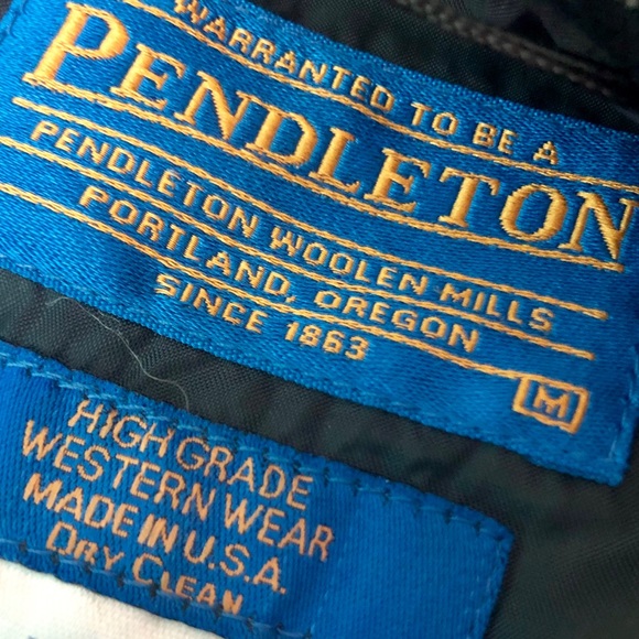 Pendleton Vintage Bomber Aztec/Cowboy Wool Jacket - Picture 4 of 8